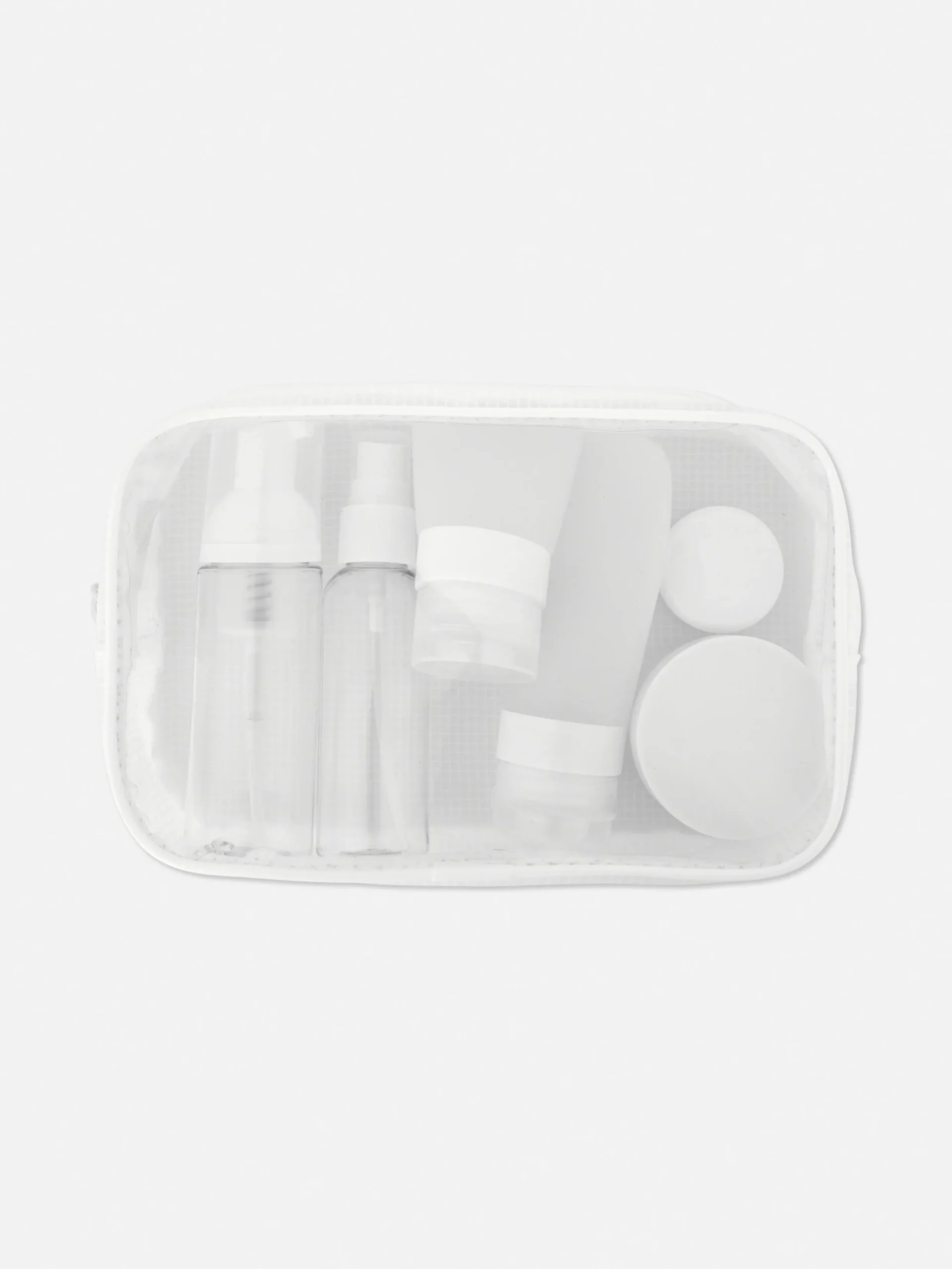 Accessoires De Soins|Accessoires Voyages|Primark Ensemble De Flacons De Voyage Transparent