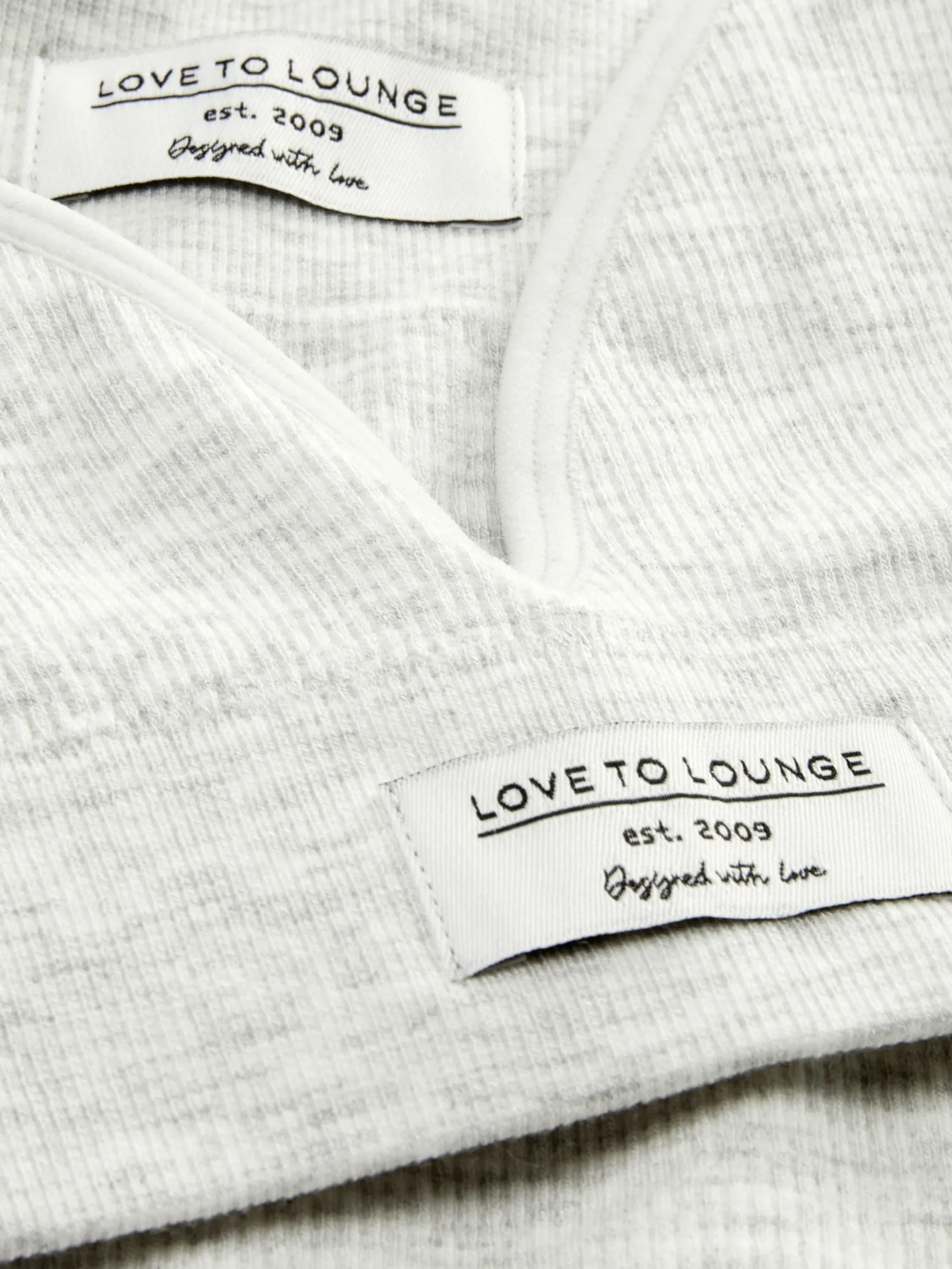 Ensembles Lingerie|Ensembles Pyjamas|Primark Ensemble Détente Short Et Brassière à Bretelles Côtelés Gris chiné