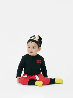 Ensembles Et Tenues|Grenouillères Et Gigoteuses|Primark Ensemble Grenouillère Et Bonnet Disney Mickey Mouse Rouge