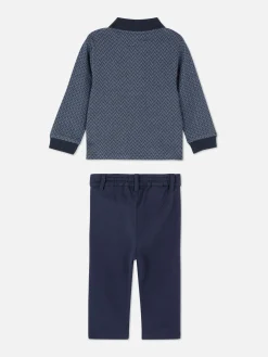 Ensembles Et Tenues|Primark Ensemble Polo Et Pantalon Bleu marine