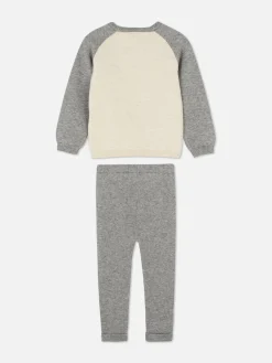 Ensembles Et Tenues|Primark Ensemble Pull Et Legging En Tricot à Coordonner Disney Mickey Mouse Gris