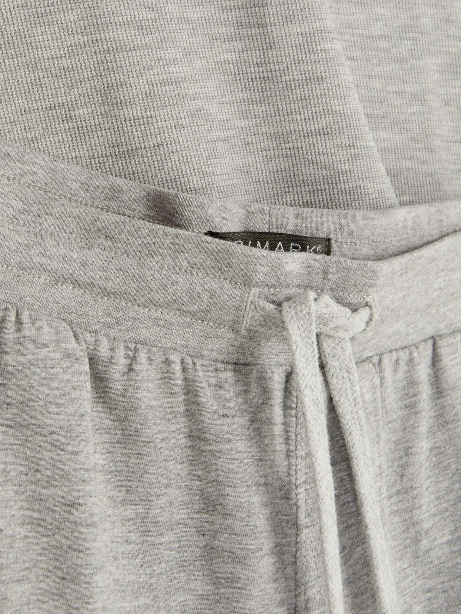 Pyjamas|Primark Ensemble Pyjama Gaufré T-shirt Et Short En Jersey Gris clair