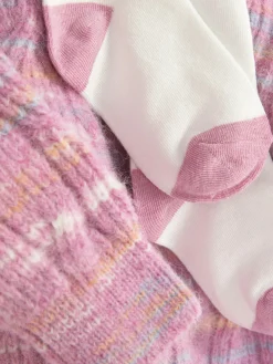 Robes|Primark Ensemble Robe-pull En Maille Torsadée Et Collants Multicolore