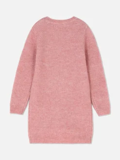 Robes|Primark Ensemble Robe-pull Et Collants à Motif Ballerine Rose foncé