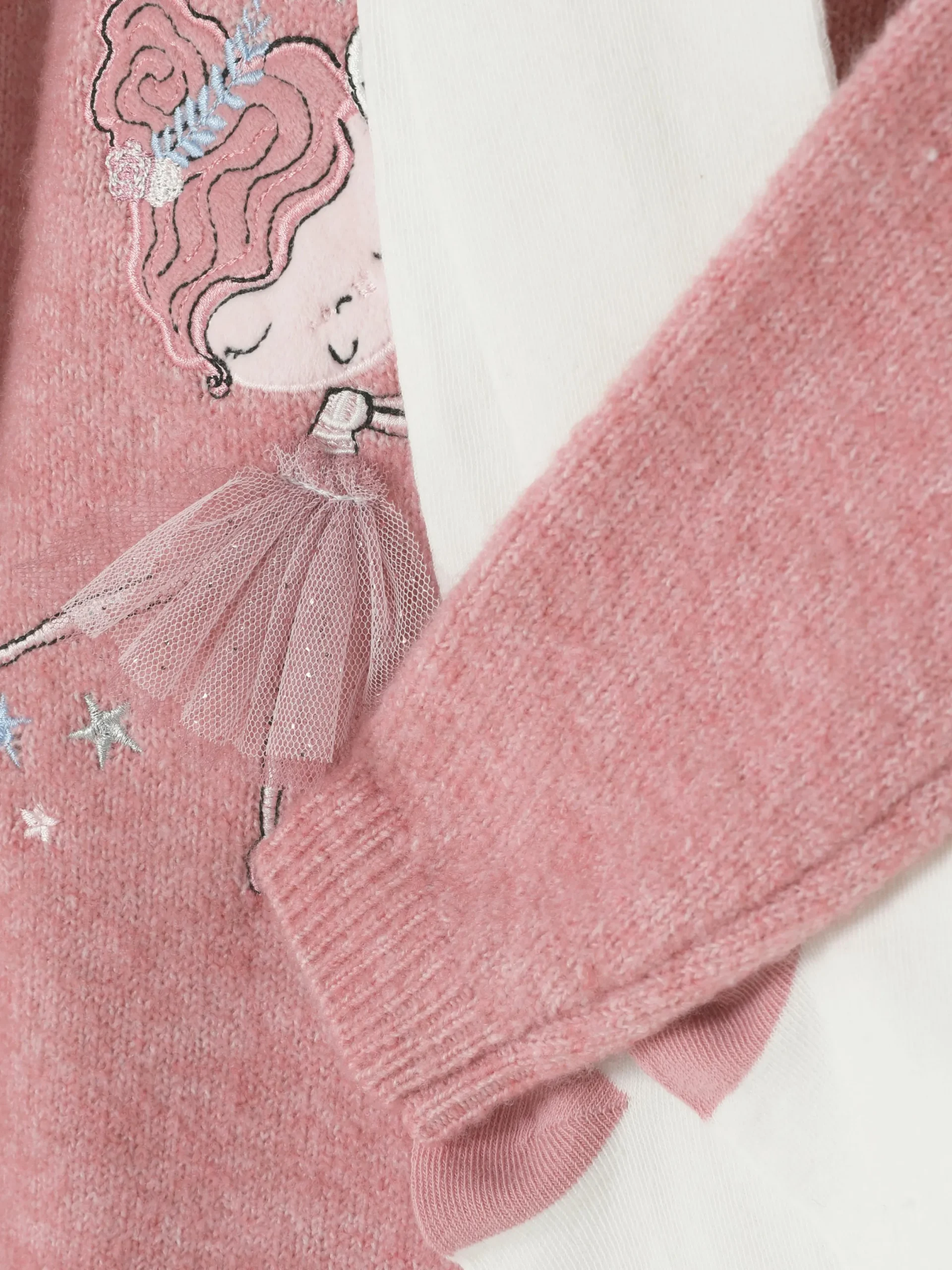 Robes|Primark Ensemble Robe-pull Et Collants à Motif Ballerine Rose foncé