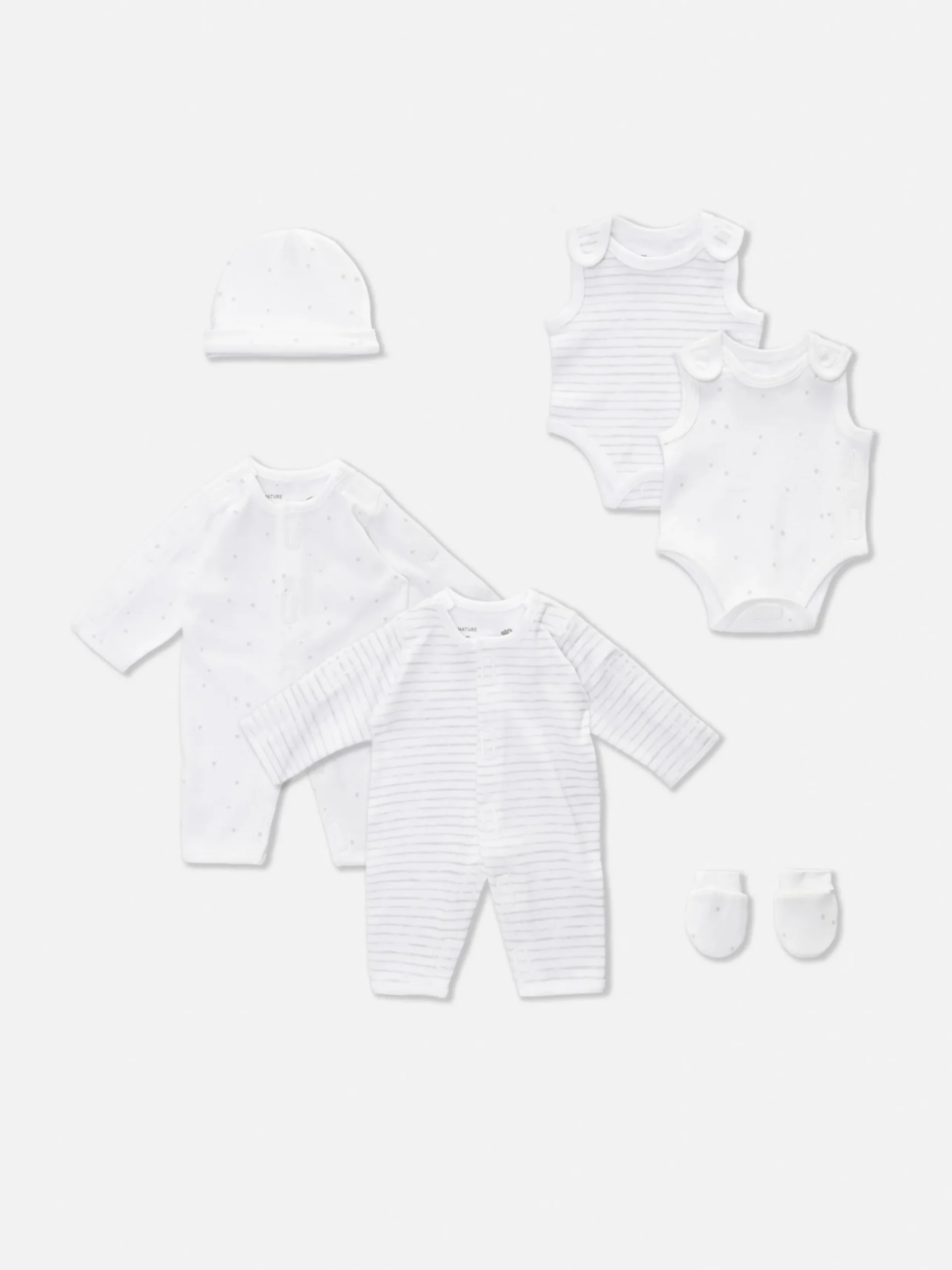 Ensembles Et Tenues|Primark Ensemble Six Pièces Pour Bébé Prématuré Blanc