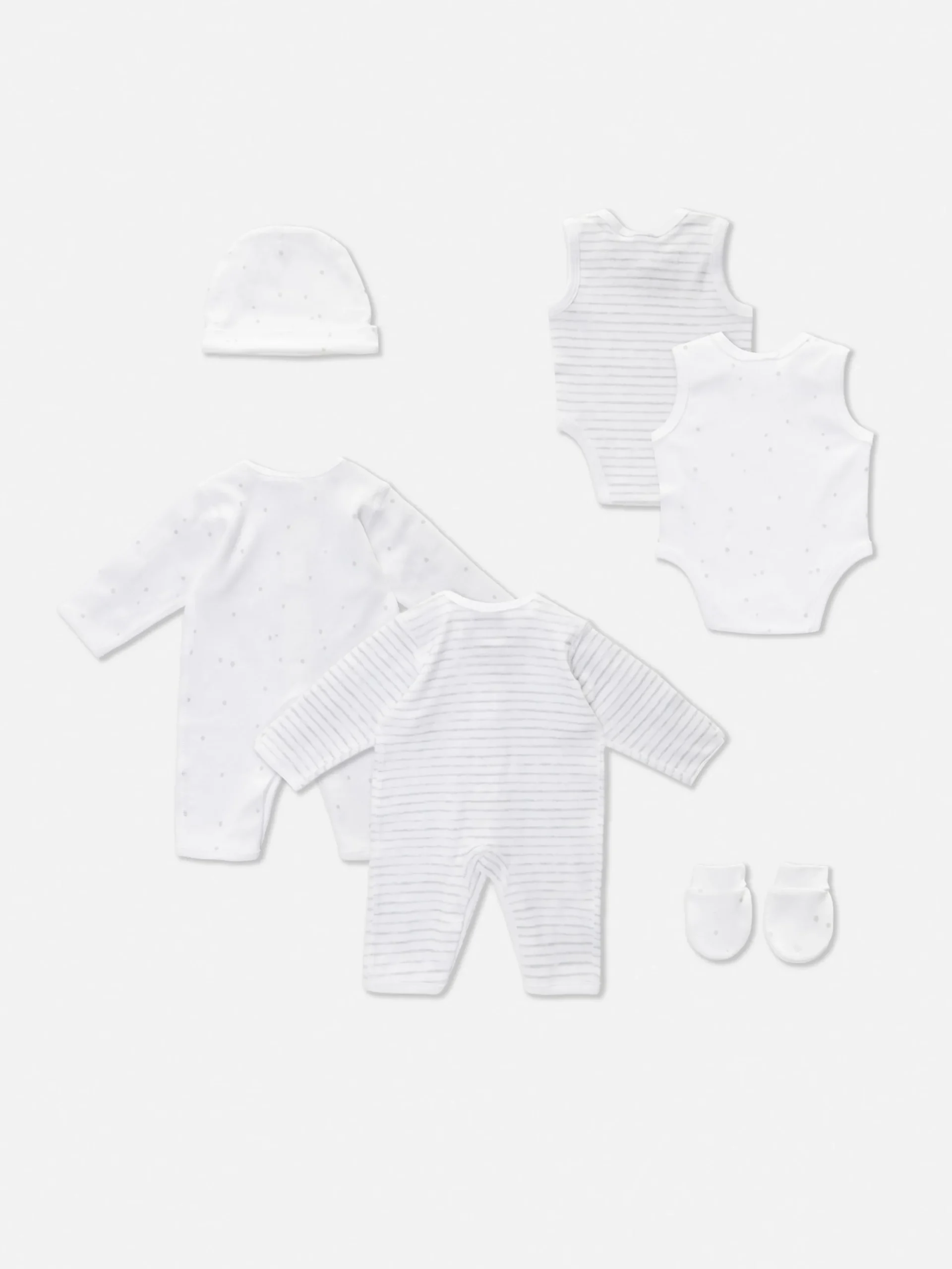 Ensembles Et Tenues|Primark Ensemble Six Pièces Pour Bébé Prématuré Blanc