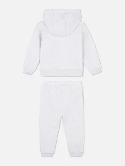 Ensembles Et Tenues|Primark Ensemble Sweat à Capuche Et Bas De Jogging Barbie Gris