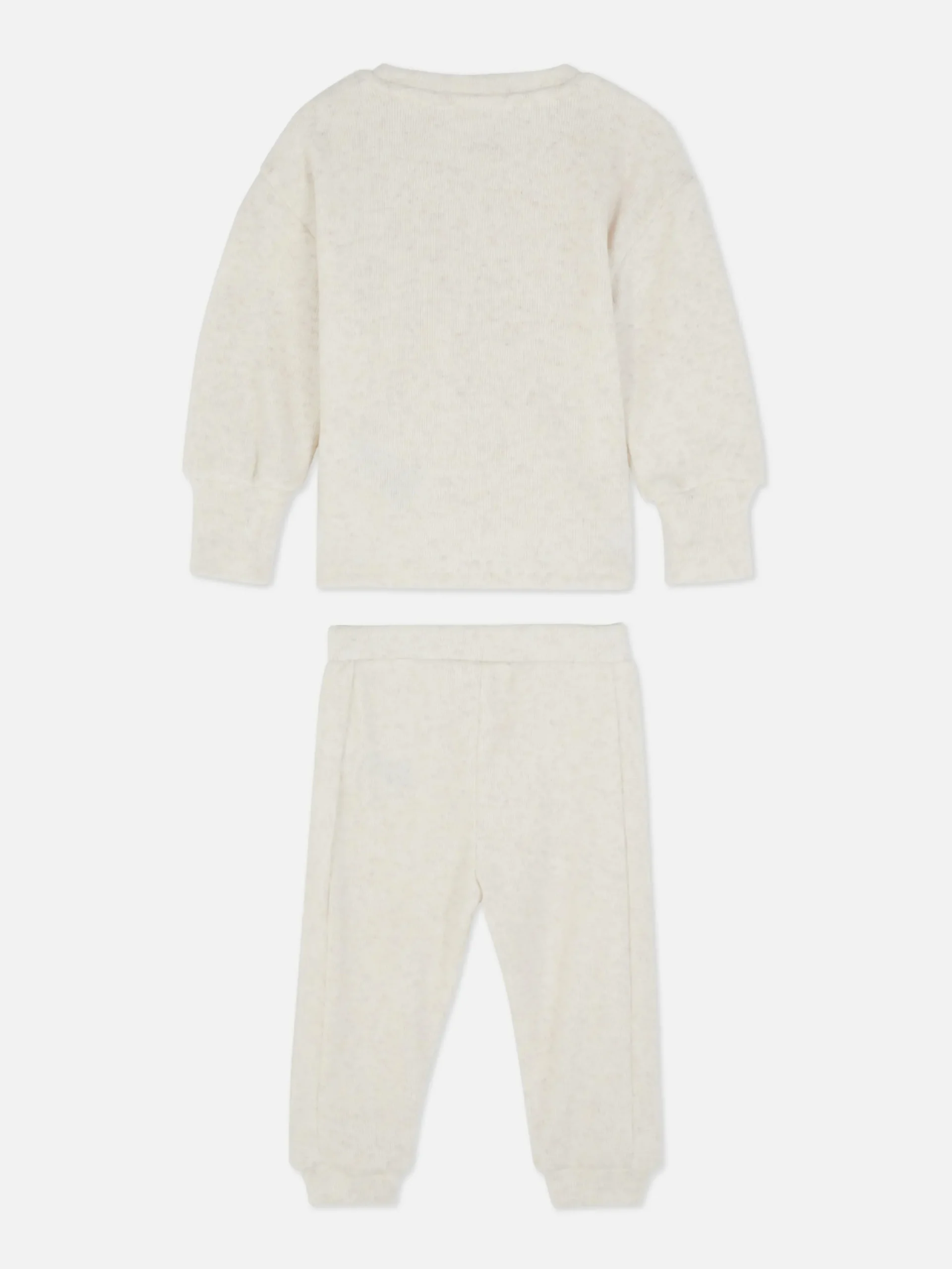 Ensembles Et Tenues|Primark Ensemble Sweat-shirt Et Bas De Jogging à Coordonner Écru