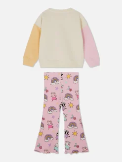 Ensembles Et Tenues|Primark Ensemble Sweat-shirt Et Legging évasé Peppa Pig Multicolore