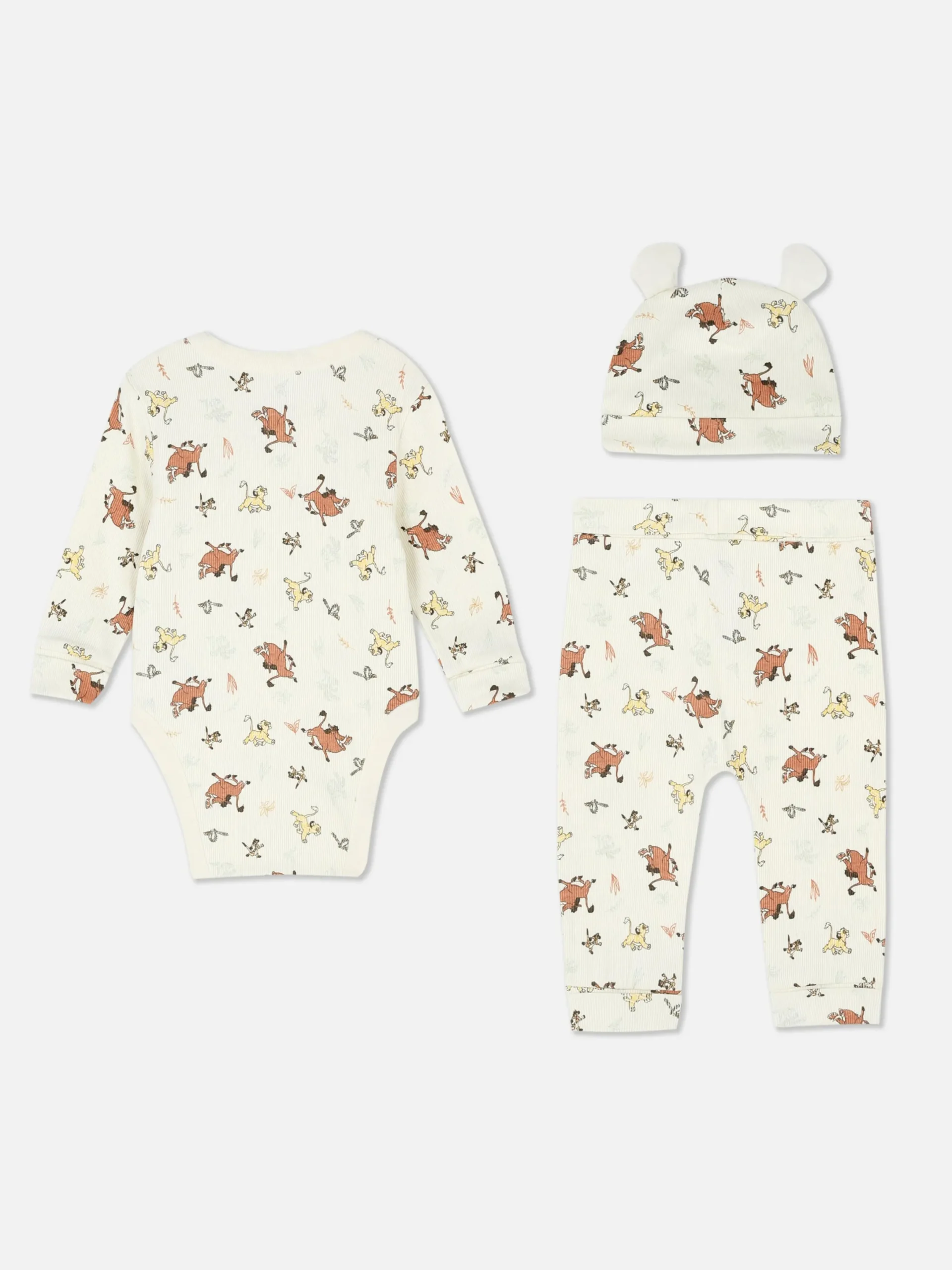 Ensembles Et Tenues|Primark Ensemble Trois Pièces Disney Le Roi Lion 30e Anniversaire Blanc