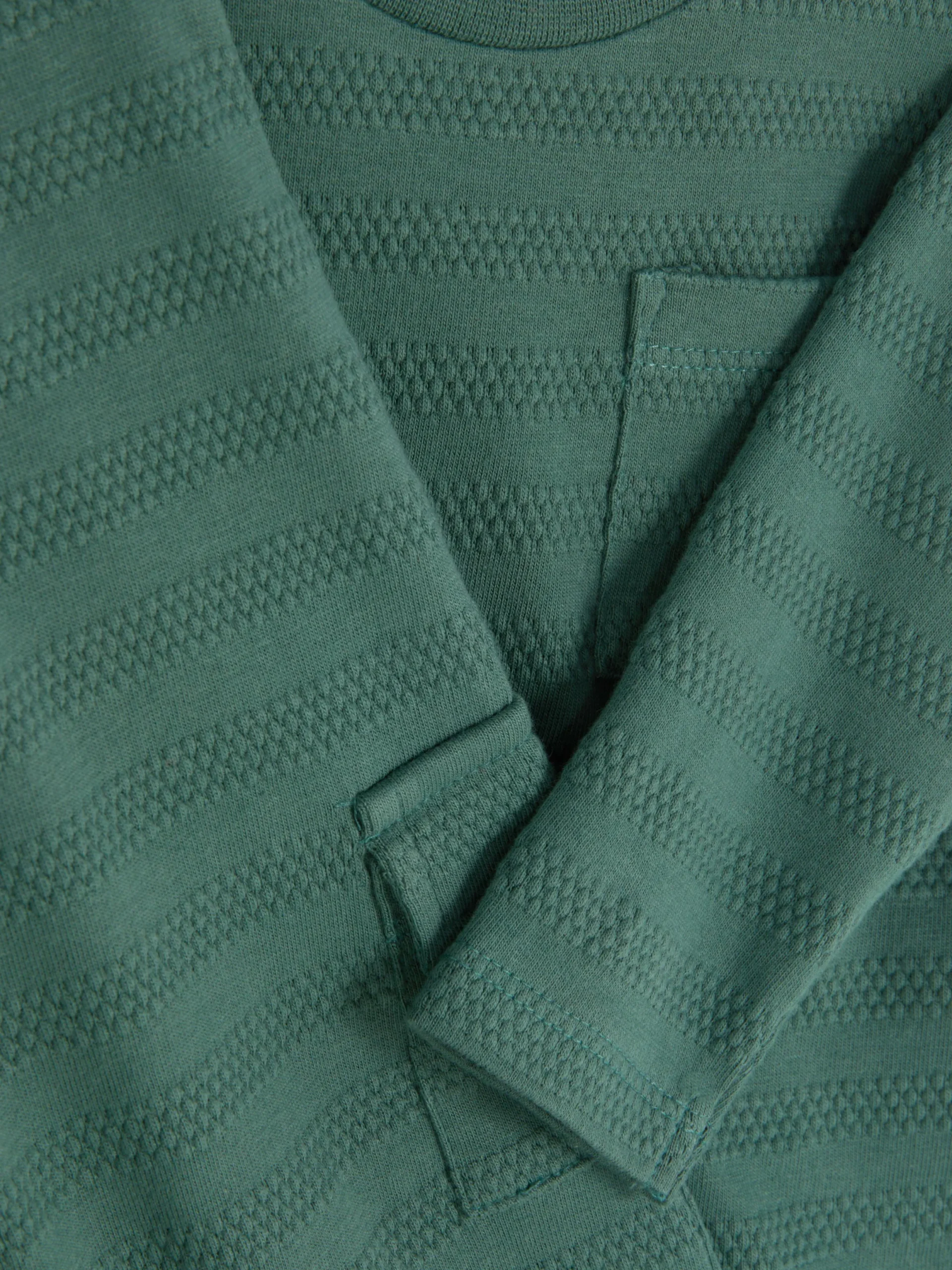 Ensembles Et Tenues|Primark Ensemble T-shirt Texturé Et Pantalon Cargo Vert