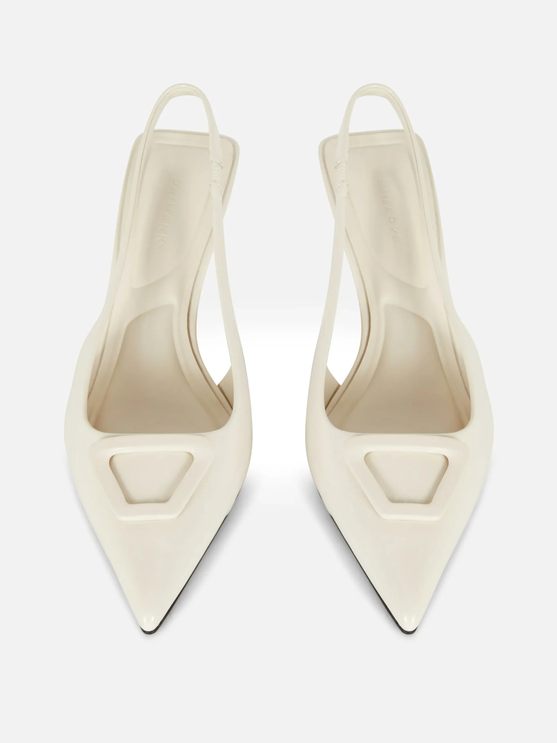 Vêtements Gothiques|Chaussures À Talons|Primark Escarpins Bas à Talon Ouvert Écru