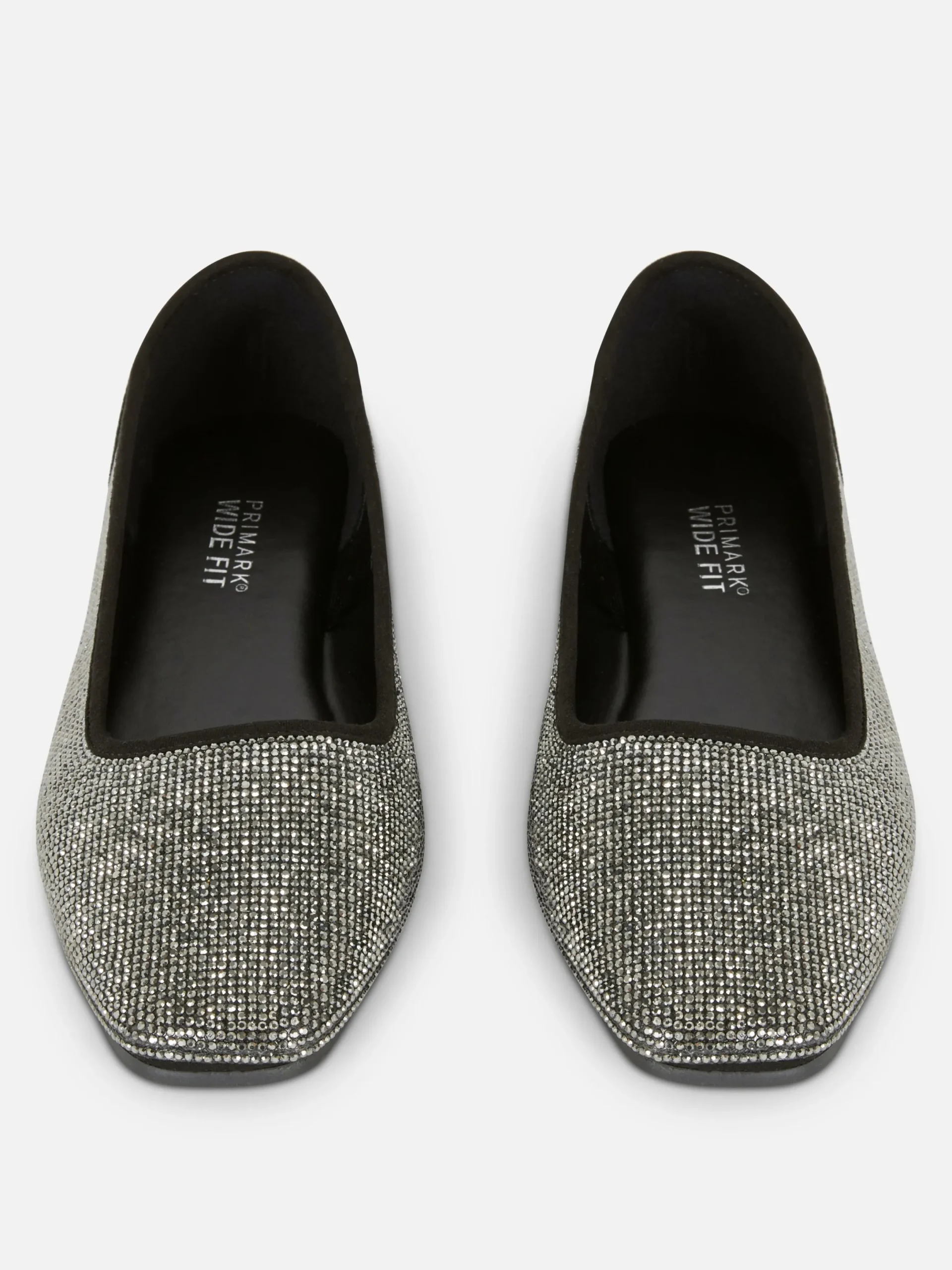 Ballerines|Primark Escarpins Cloutés à Bout Carré Noir