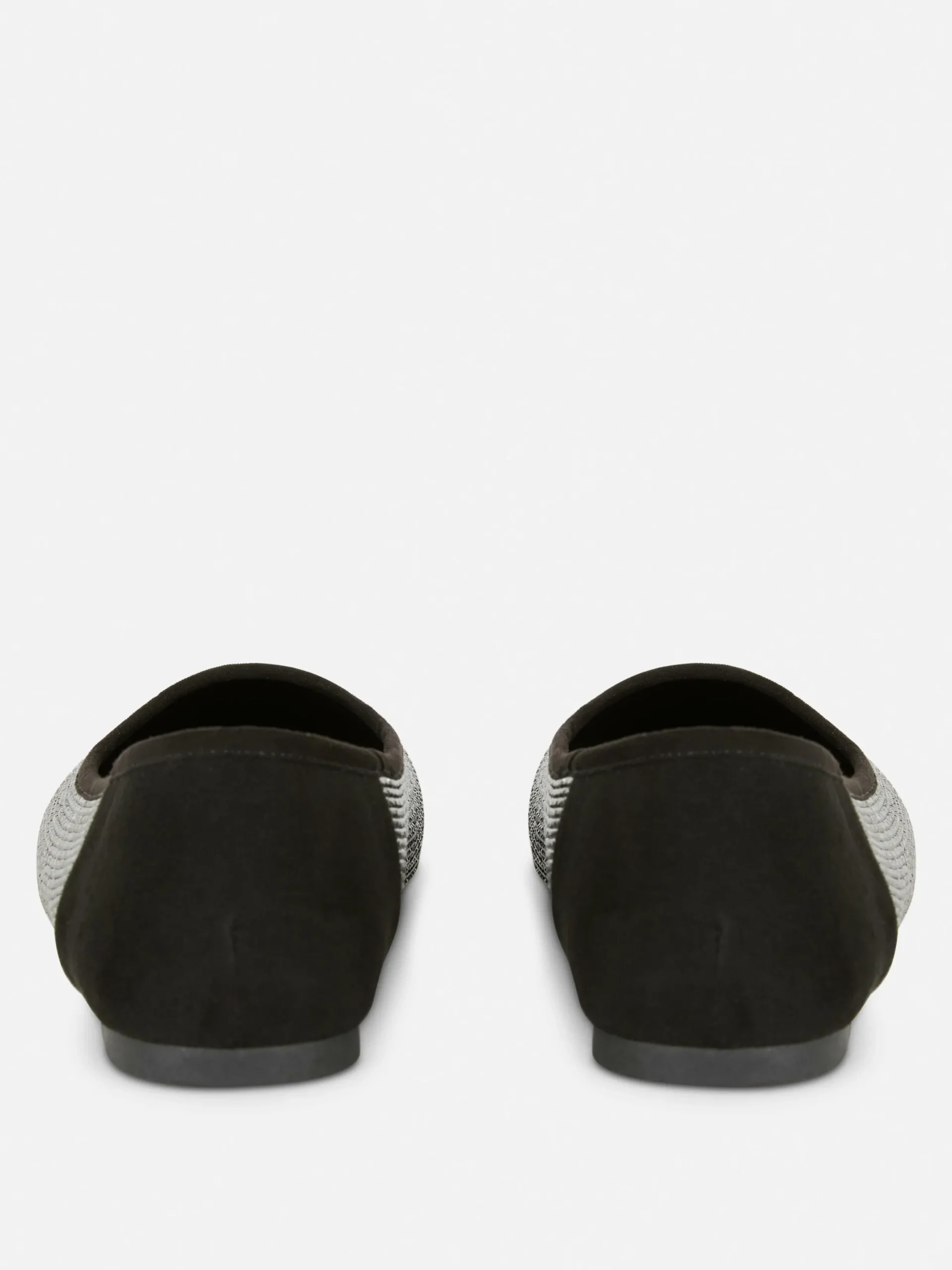 Ballerines|Primark Escarpins Cloutés à Bout Carré Noir