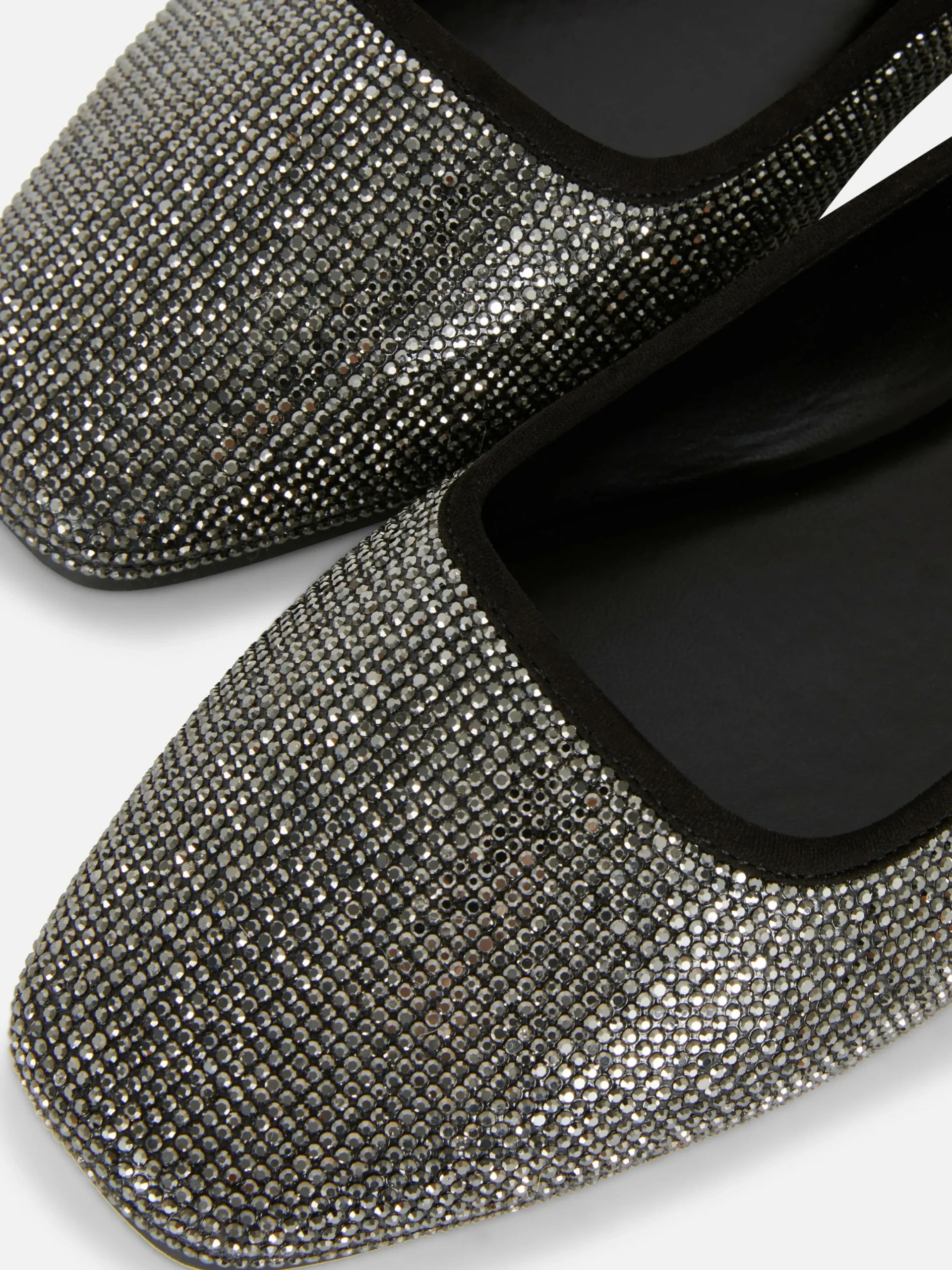 Ballerines|Primark Escarpins Cloutés à Bout Carré Noir