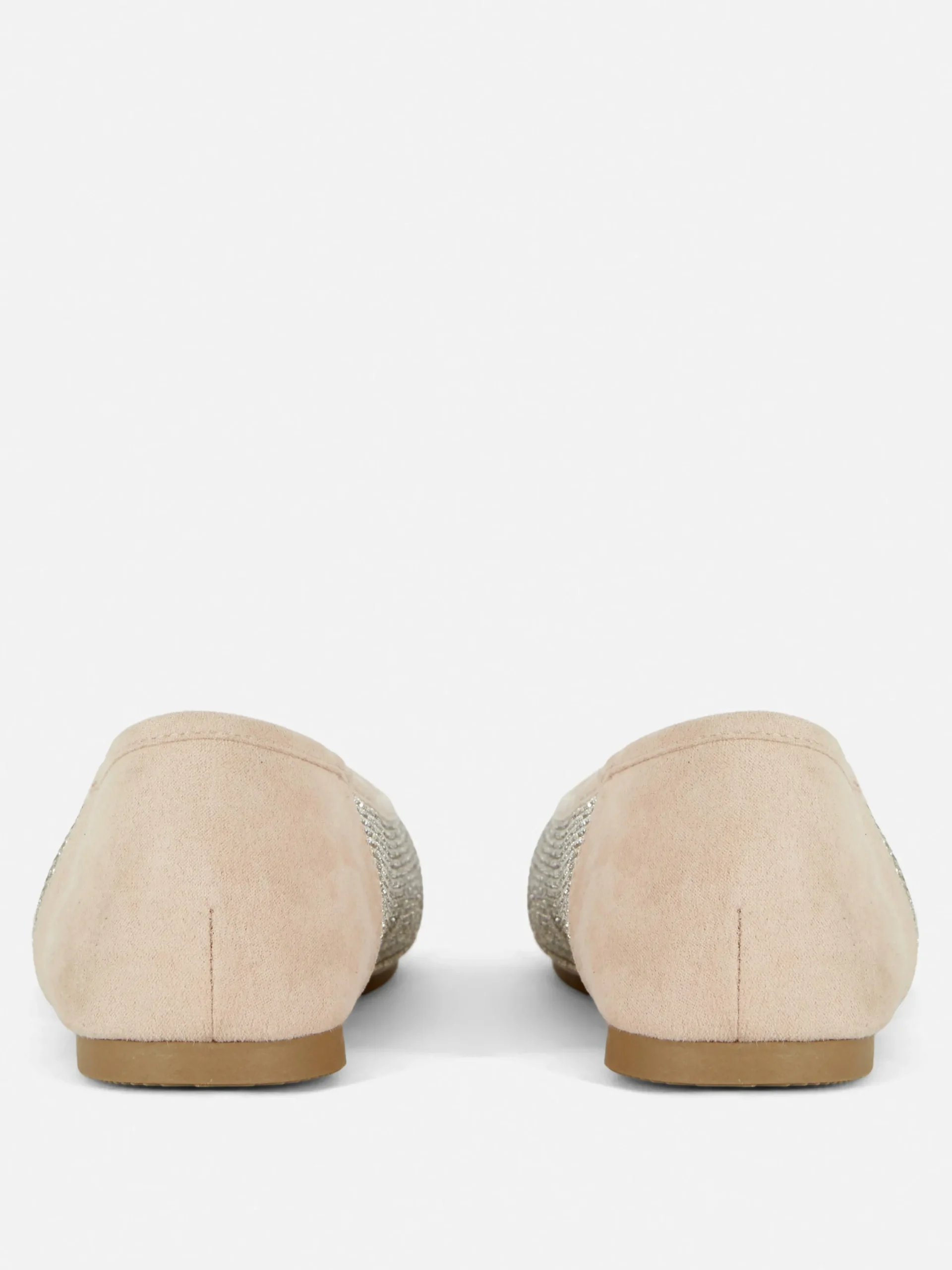 Ballerines|Primark Escarpins Cloutés à Bout Carré Rose clair