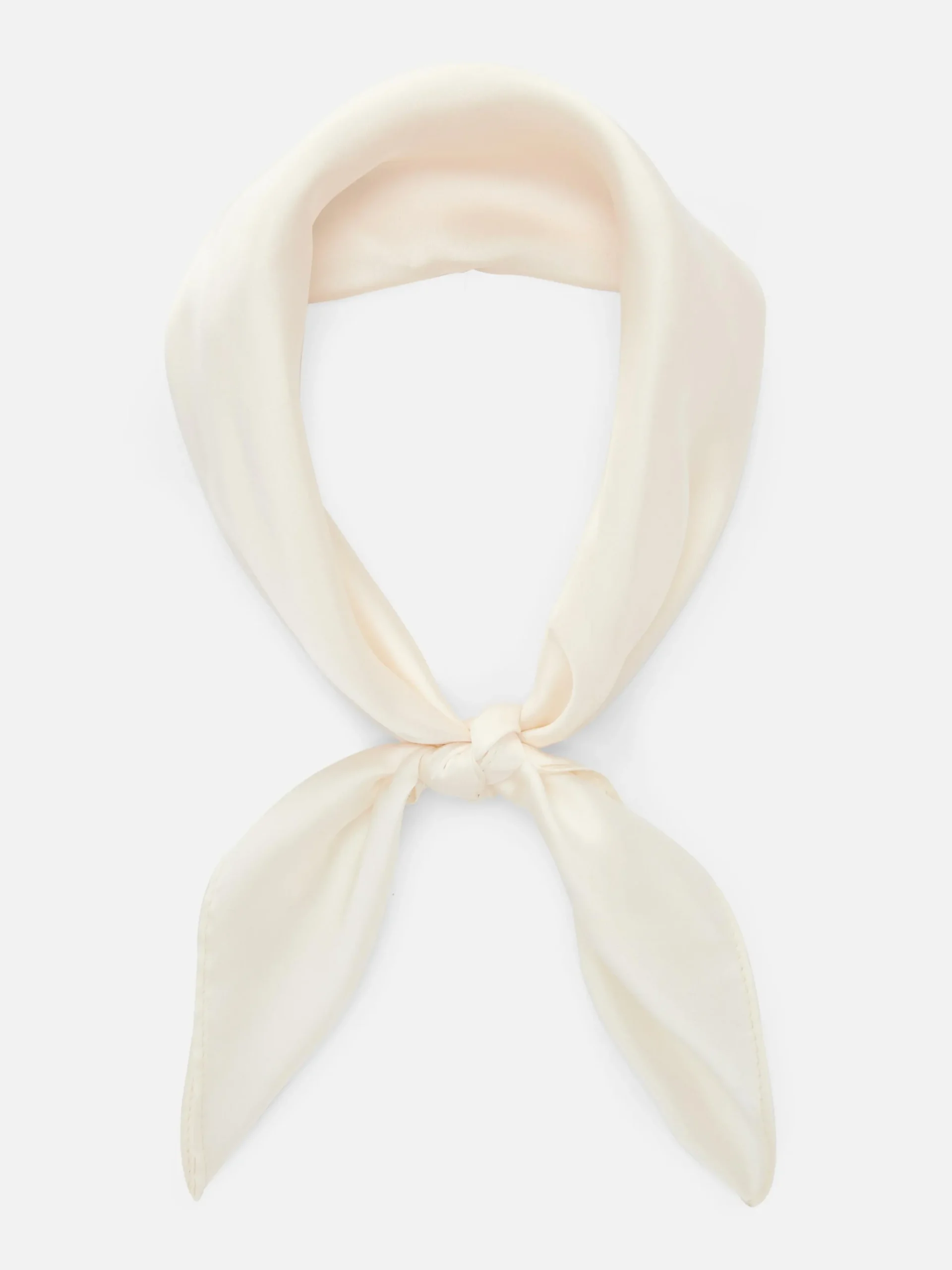 Chapeaux, Gants Et Écharpes|Primark Foulard Classique En Satin Écru