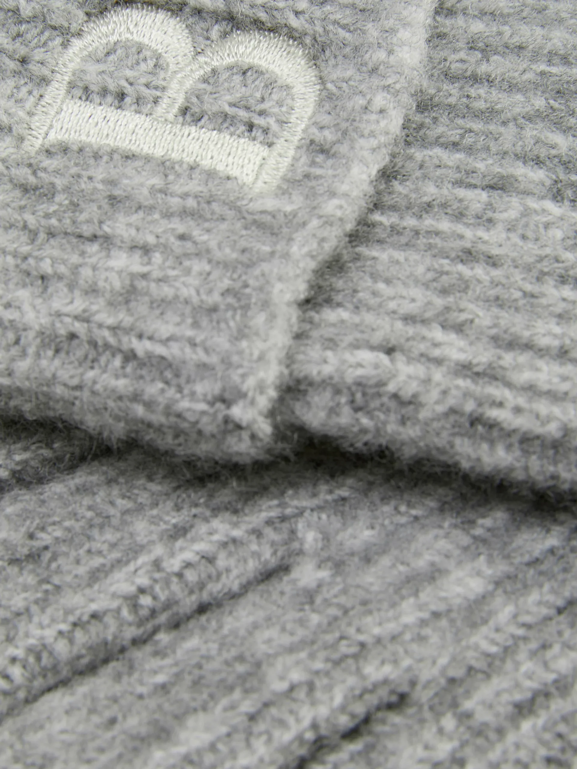 Chapeaux, Gants Et Écharpes|Primark Gants En Maille Côtelée Avec Initiale Brodée Gris