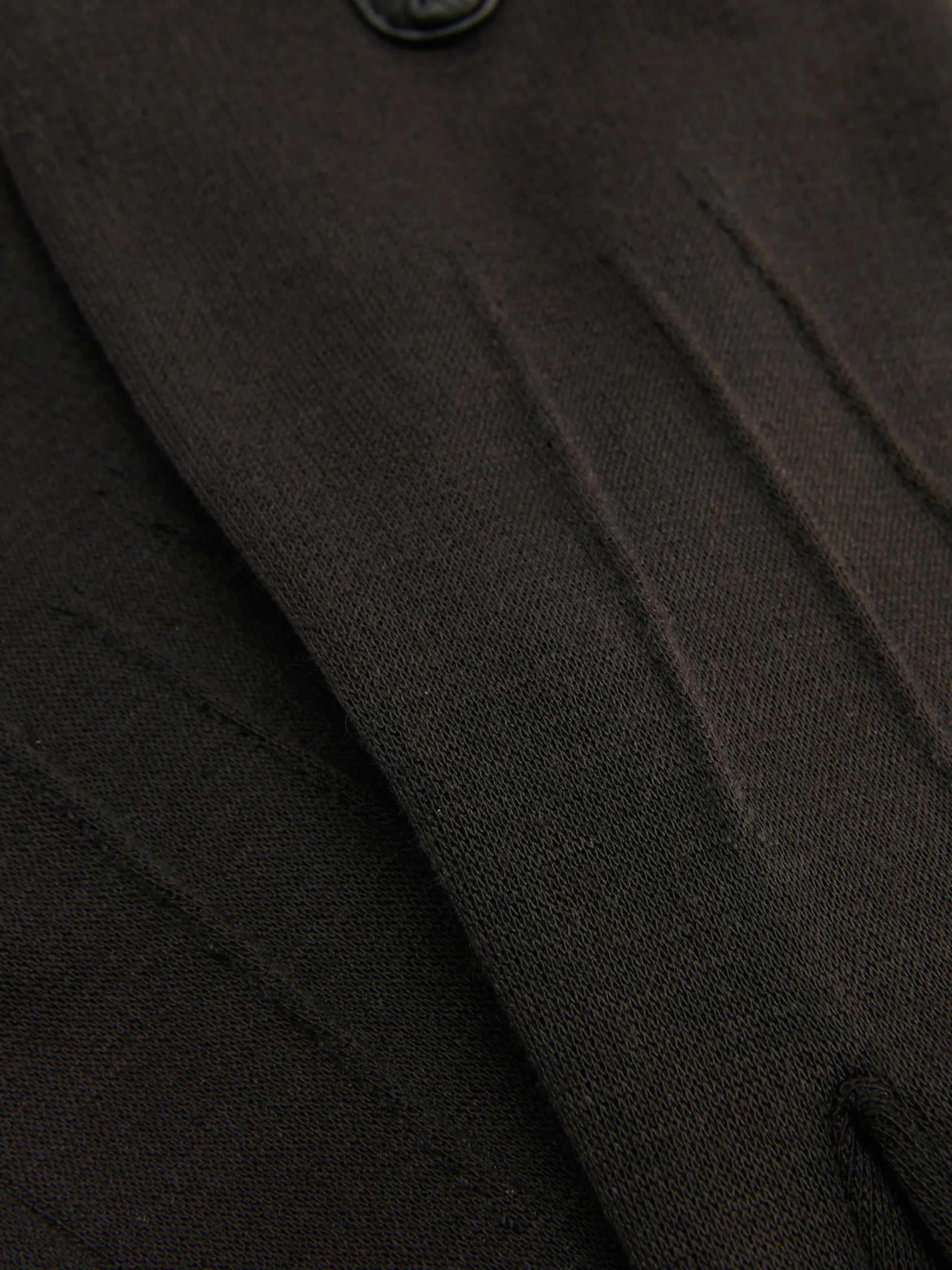 Chapeaux, Gants Et Écharpes|Primark Gants En Maille Point De Rome à Finitions En Simili Cuir Noir