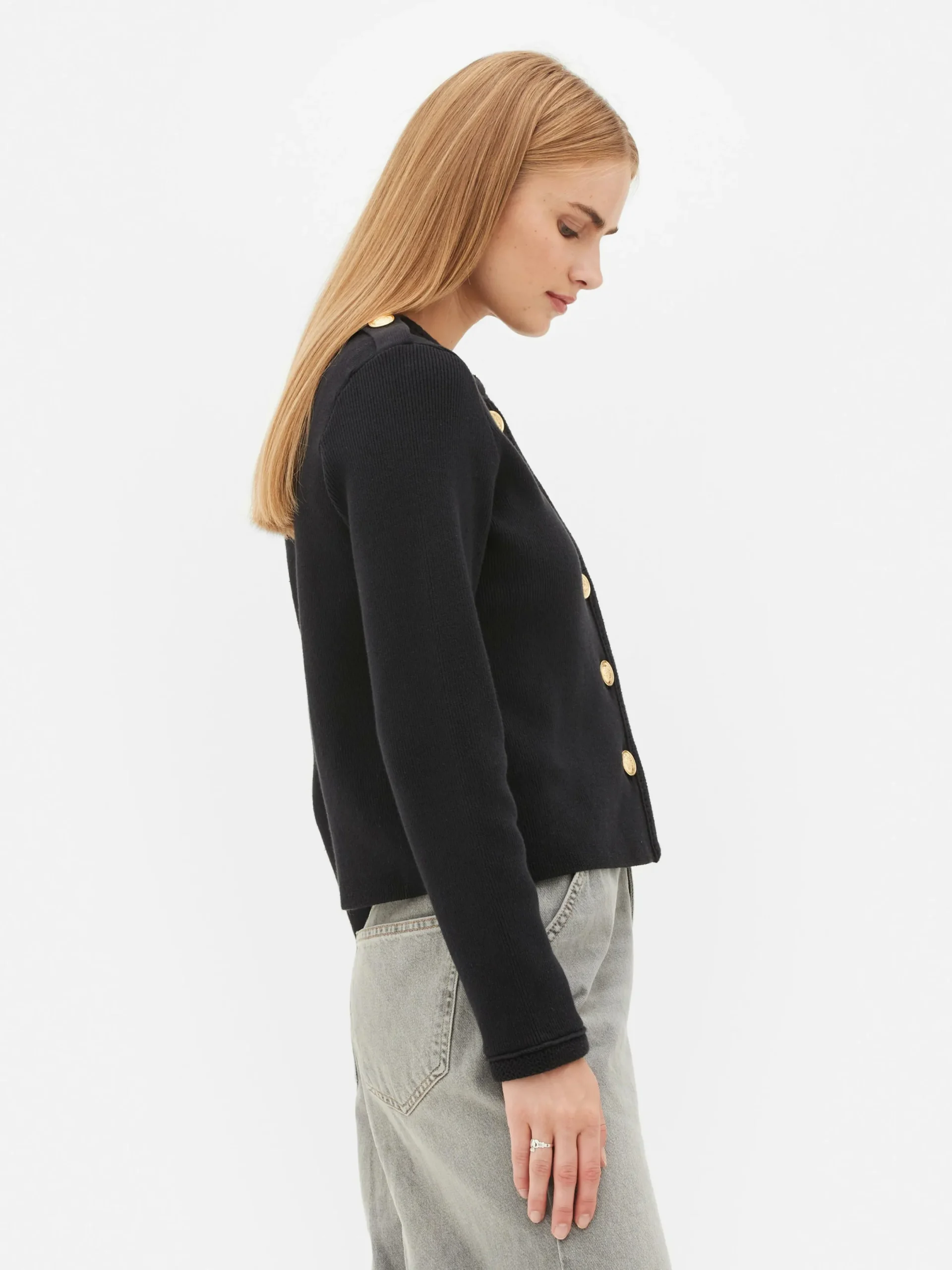 Pulls Et Gilets|Primark Gilet à Boutons Noir