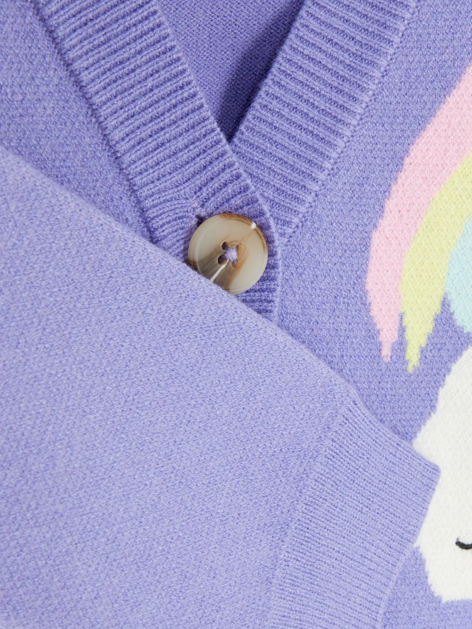 Pulls Et Gilets|Primark Gilet à Col En V Et Motif Licorne Violet