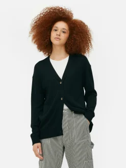 Pulls Et Gilets|Primark Gilet Boyfriend Texturé Noir