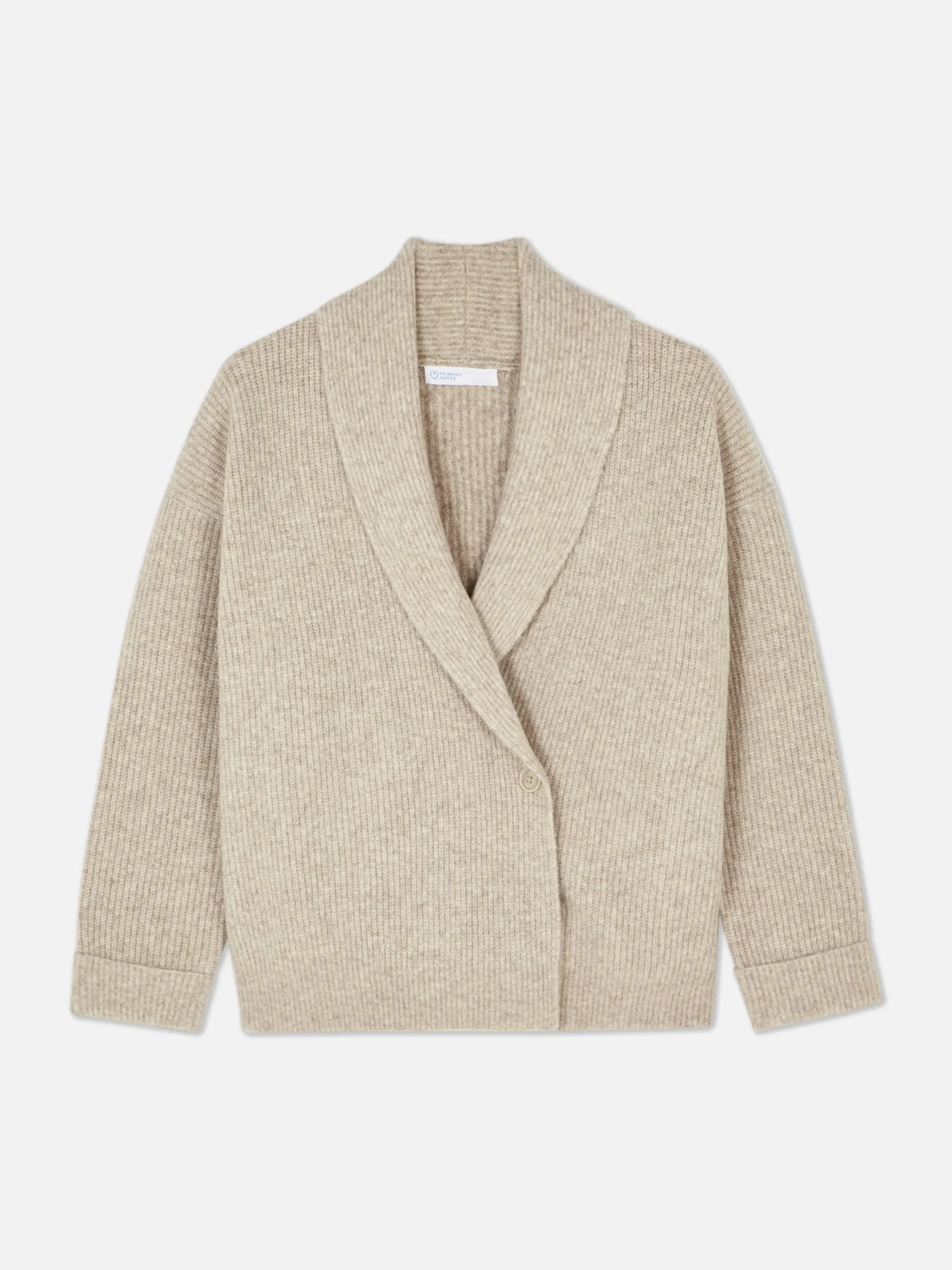 Pulls Et Gilets|Primark Gilet Cache-cœur à Boutons Et Col Châle Écru
