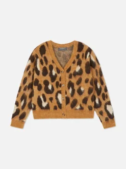 Pulls Et Gilets|Primark Gilet Court à Motif Léopard Multicolore
