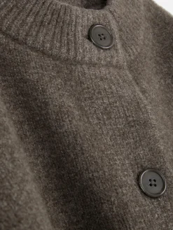 Pulls Et Gilets|Primark Gilet Décontracté Boutonné Sur Le Devant Marron