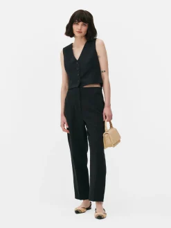 Blazers|Primark Gilet De Costume Droit à Coordonner Noir