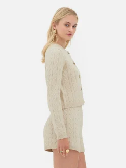 Pulls Et Gilets|Primark Gilet En Maille Torsadée Rita Ora Beige