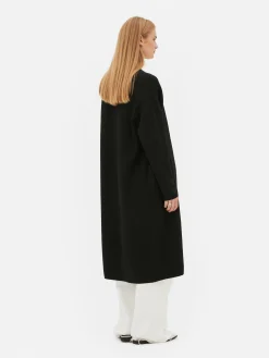 Pulls Et Gilets|Primark Gilet Long Bord à Bord Noir
