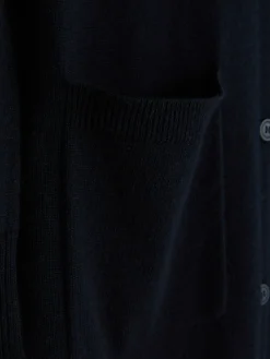 Pulls Et Gilets|Primark Gilet Long Boutonné Bleu marine