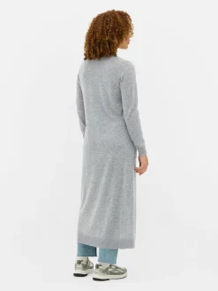 Pulls Et Gilets|Primark Gilet Long Boutonné Gris