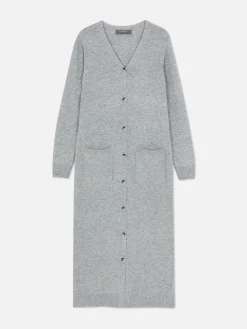 Pulls Et Gilets|Primark Gilet Long Boutonné Gris