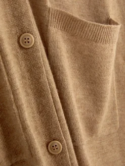 Pulls Et Gilets|Primark Gilet Long Boutonné Camel