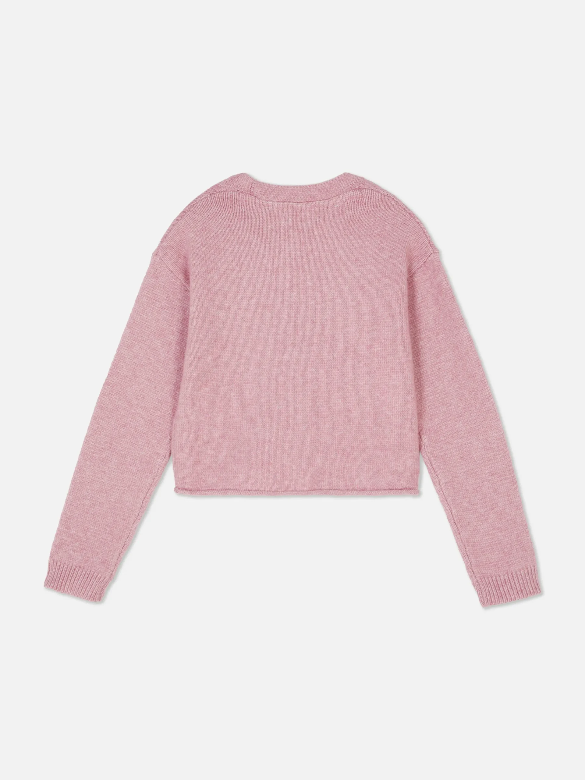 Pulls Et Gilets|Primark Gilet Tricoté à Ourlet Roulotté Rose