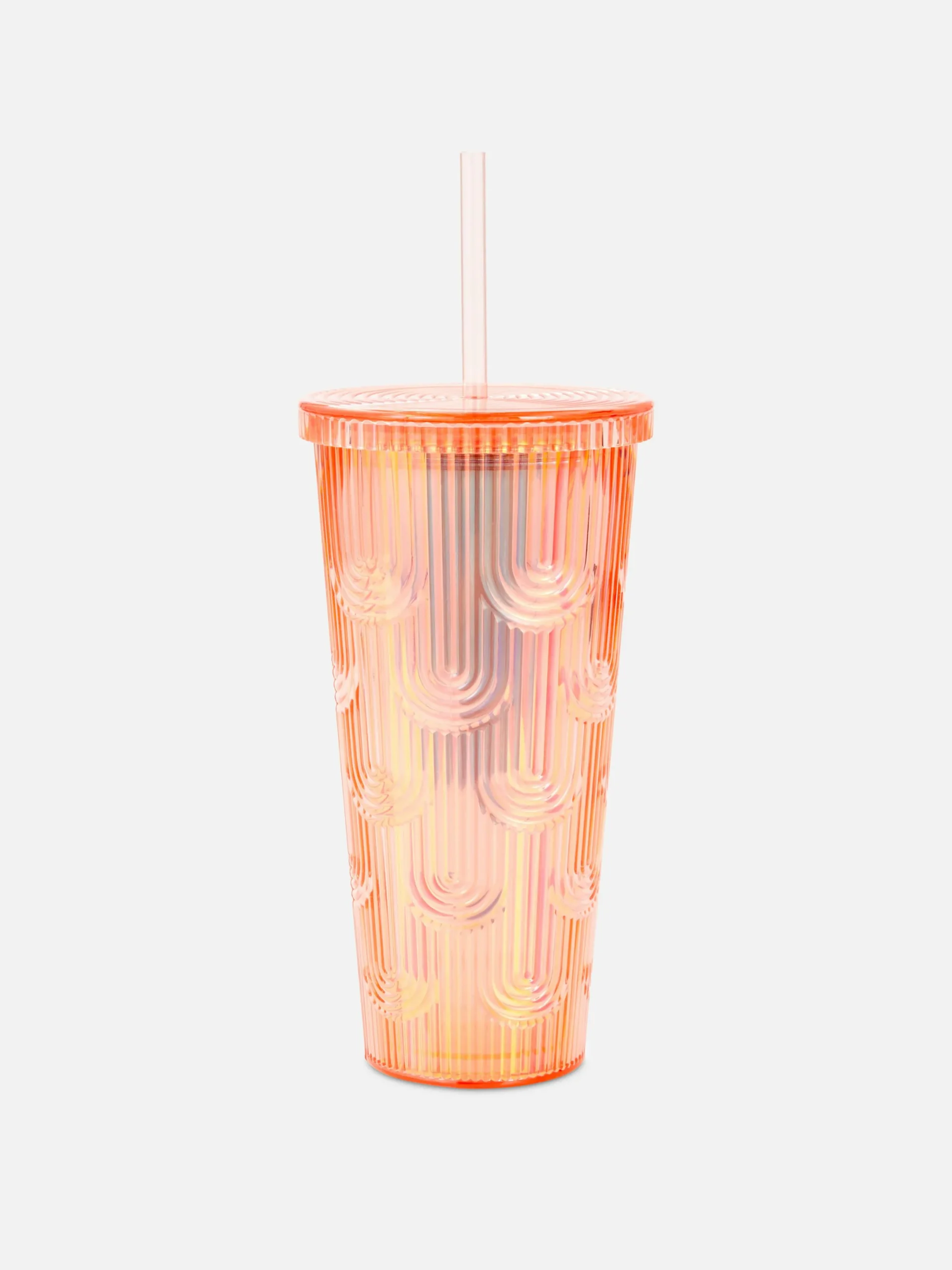 Tasses Et Mugs|Primark Gobelet Avec Paille à Reliefs Rose