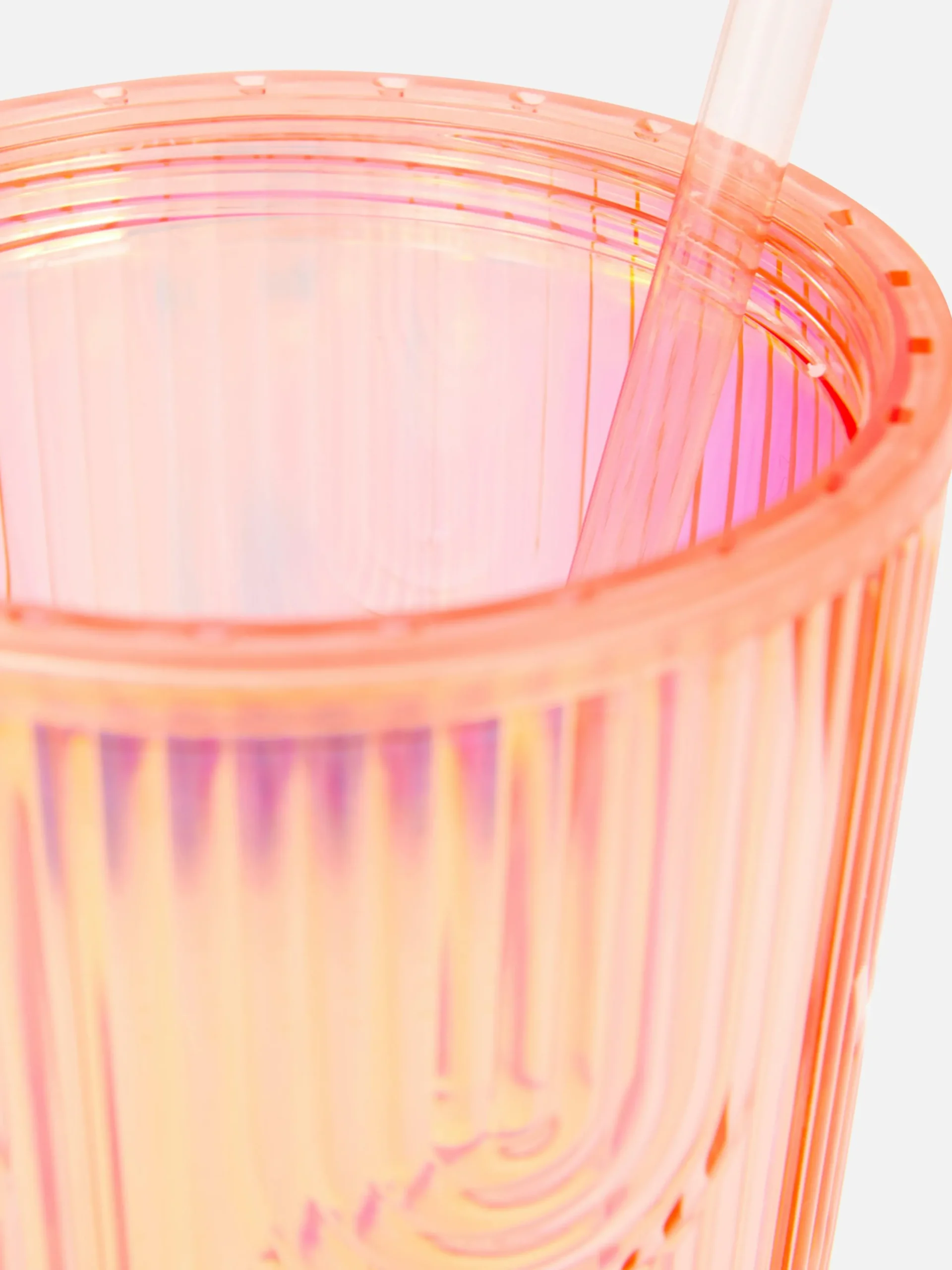 Tasses Et Mugs|Primark Gobelet Avec Paille à Reliefs Rose