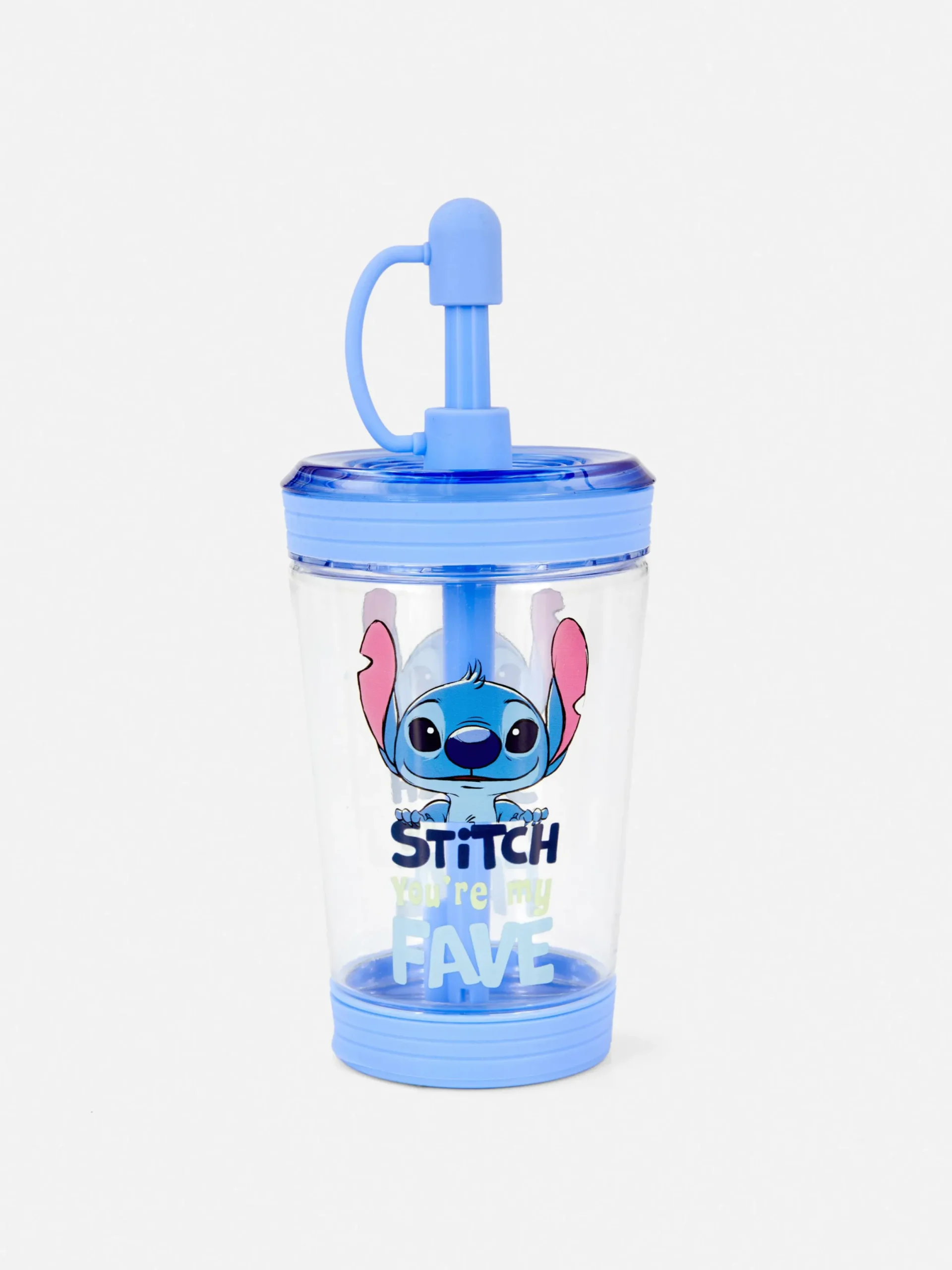 Tasses Et Mugs|Primark Gobelet Transparent Avec Paille Disney Lilo & Stitch Bleu