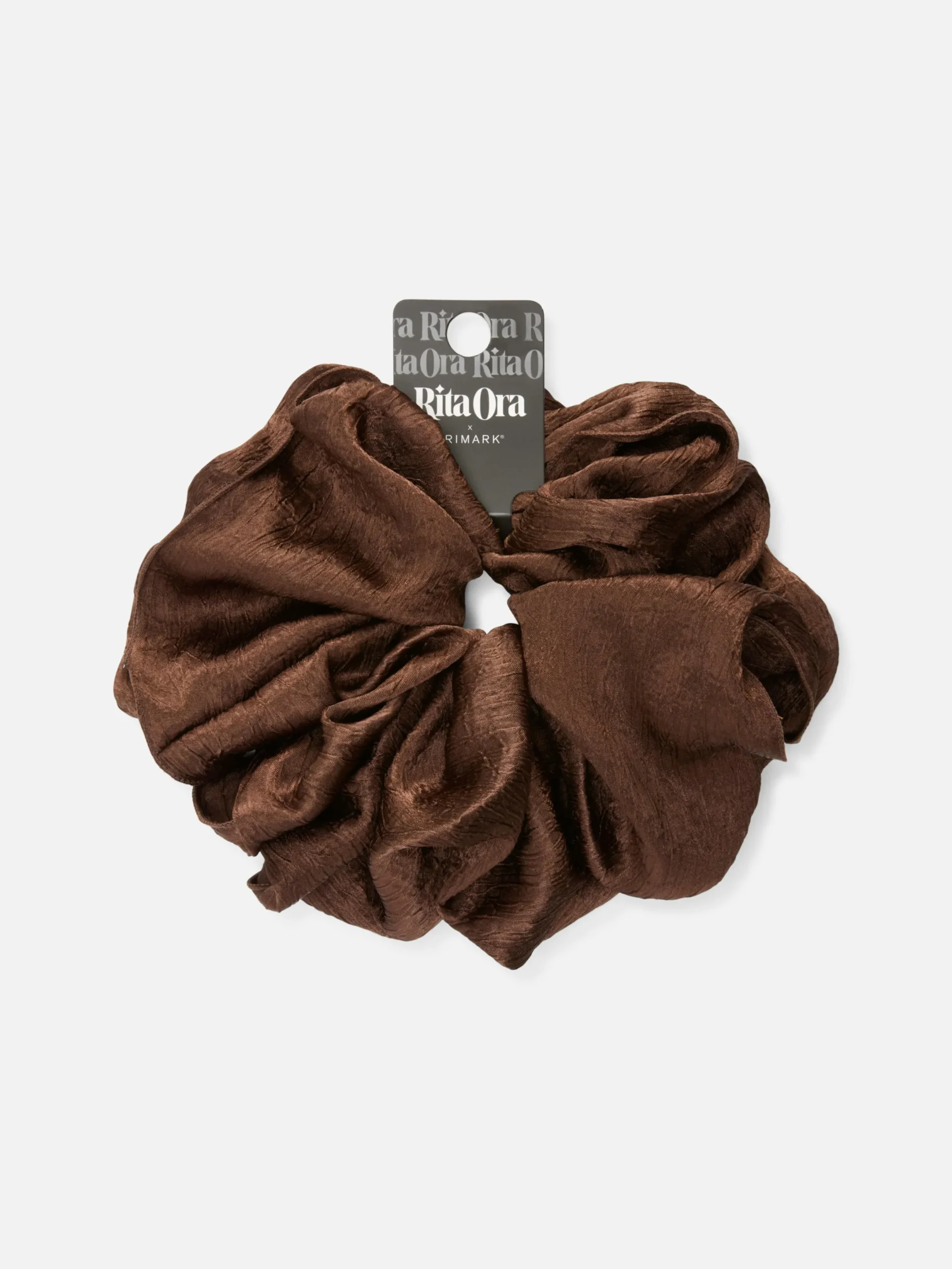 Accessoires Cheveux|Primark Grand Chouchou Cheveux En Satin Rita Ora Marron