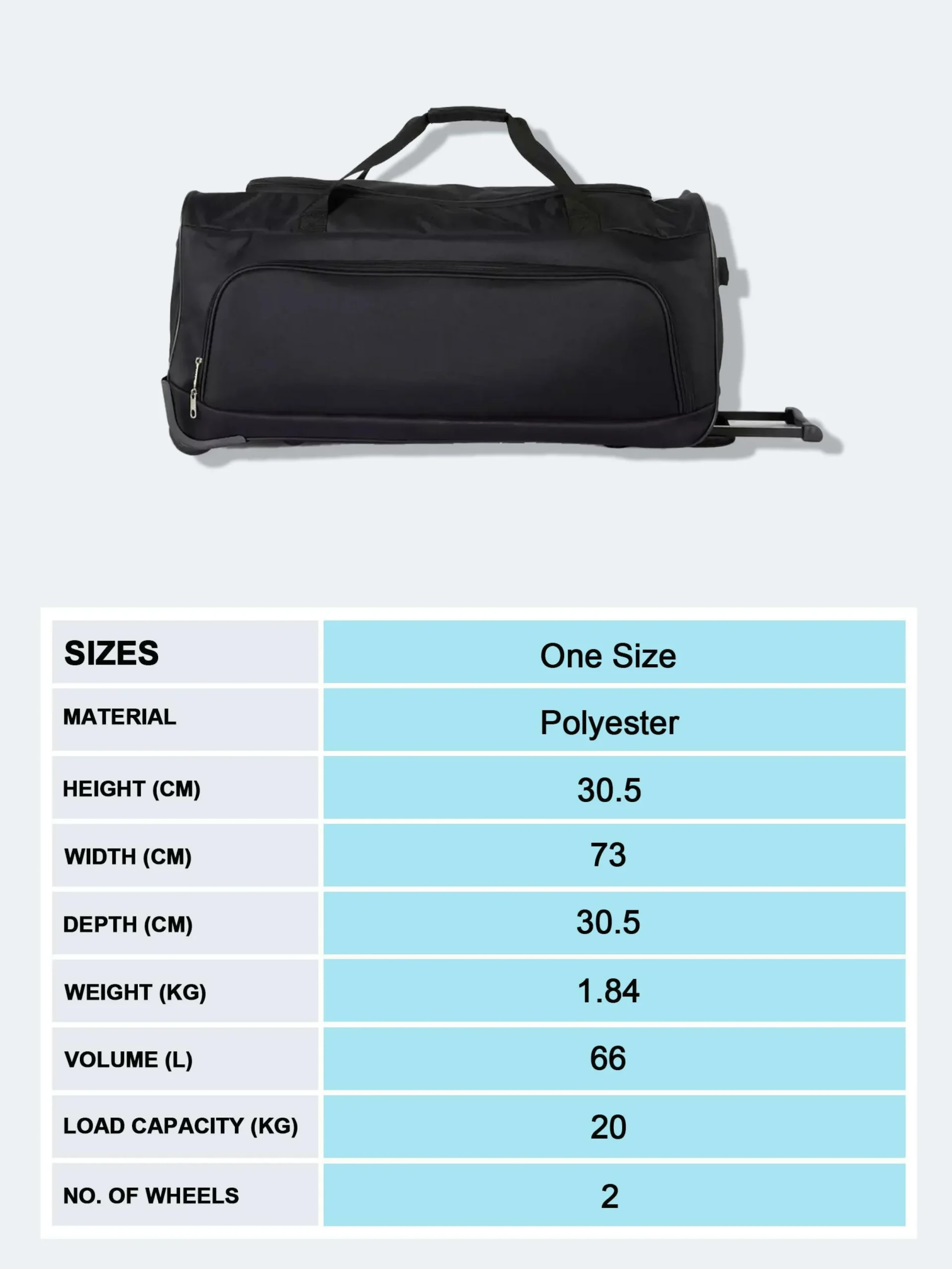 Valises Et Bagages|Sacs Et Portefeuilles|Primark Grand Sac De Voyage à Roulettes Noir