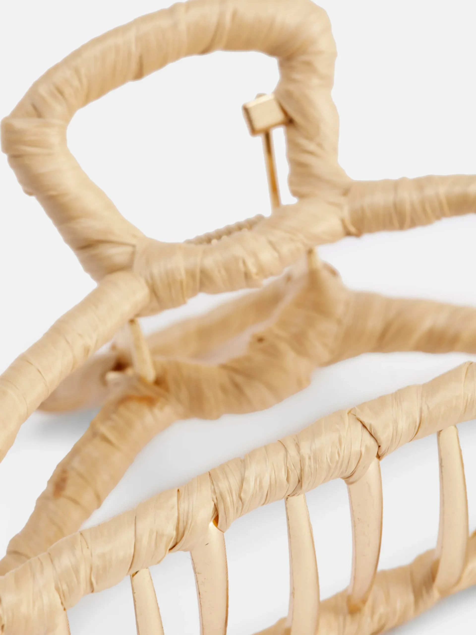 Accessoires Cheveux|Primark Grande Pince à Cheveux En Raphia Naturel
