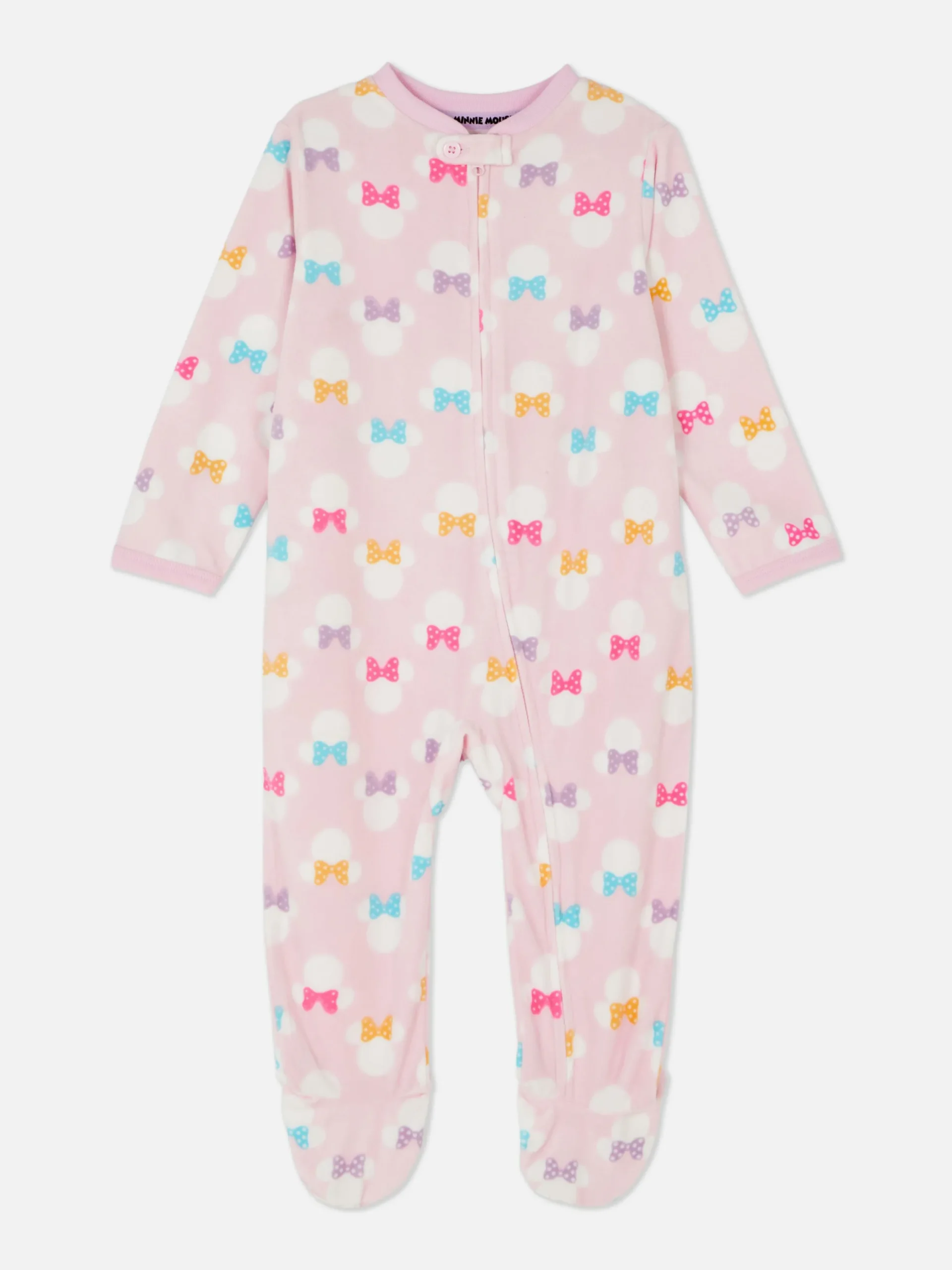 Pyjamas Et Vêtements De Nuit|Grenouillères Et Gigoteuses|Primark Grenouillère En Tissu Minky Disney Minnie Mouse Rose