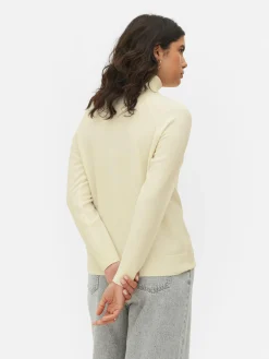 Pulls Et Gilets|Primark Haut à Manches Longues Et à Col Roulé Ivoire