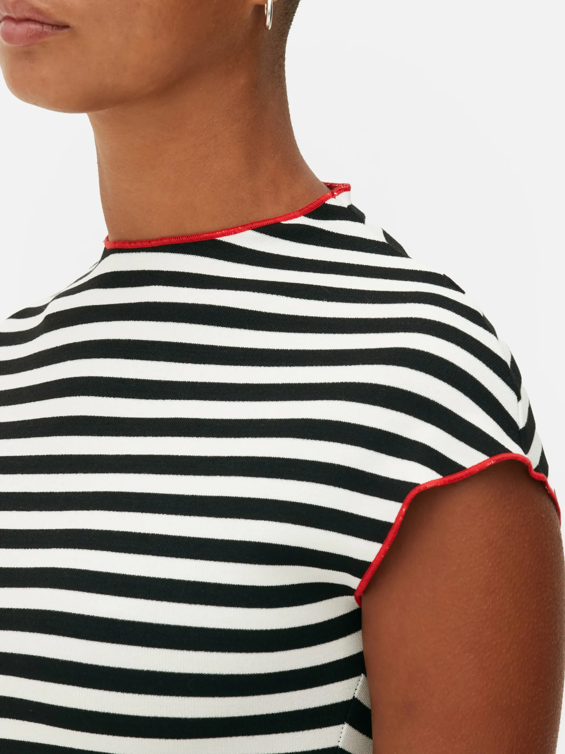 Vêtements Gothiques|Tout Halloween|Primark Haut à Rayures Beetlejuice X Colleen Atwood à Coordonner Noir/Blanc