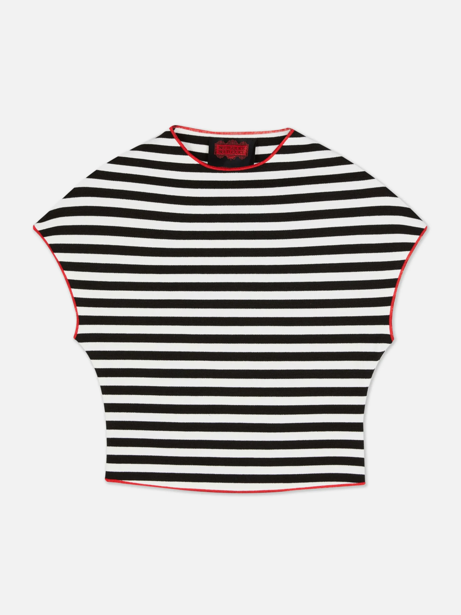 Vêtements Gothiques|Tout Halloween|Primark Haut à Rayures Beetlejuice X Colleen Atwood à Coordonner Noir/Blanc