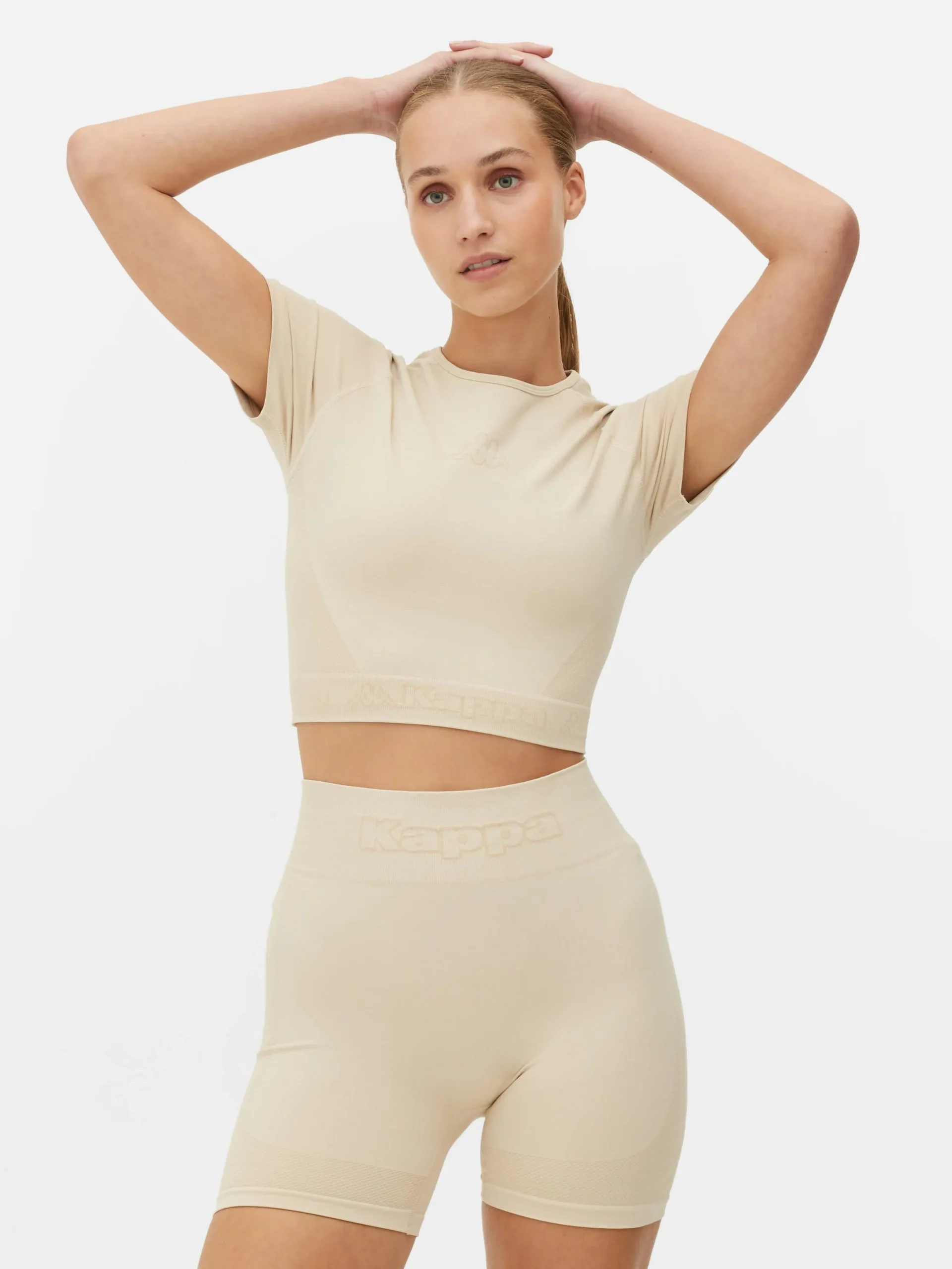 Vêtements De Sport|Primark Haut Court Kappa X à Coordonner Écru