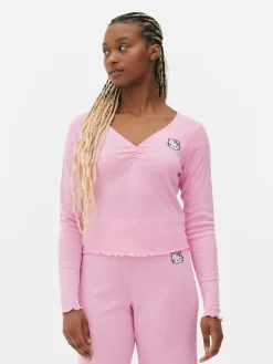Hauts De Pyjama|Primark Haut De Pyjama En Pointelle Hello Kitty Rose